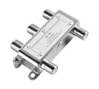 Splitter SAT/BK, 5-2400 MHz, splitter satellitare a 4 vie, per TV e radio, HDTV/UHD 4K, DVB-S/S2, DVB-T/T2, DVB-C/C2, SAT Splitter 4 uscite