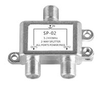 Splitter Satellitare 2 Vie, Distributore SAT BK a 2 vie - Ripartitore di Segnale TV, Per Collegare il Segnale Dell'antenna A Diversi Dispositivi, Schermatura Superiore, Facile Installazione