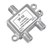 Splitter Satellitare 2 Vie Premium, Miscelatore Antenna TV con Schermatura Superiore, Facile Installazione, Compatibile con Diversi Dispositivi, Segnale Affidabile, Supporta Canali di Ritorno