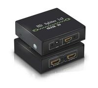 Splitter/schermo Diviso HDMI - Splitter/duplicatore/distributore TV HDMI A 2/4/8/10/16 Porte, Supporta 4K/5MP/1080P 3D Per PS4 PS3 Fire Stick Blue Ray TV Adattatore HDTV Incluso(2 ports)