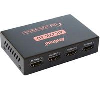 SPLITTER SDOPPIATORE HDMI FULL HD 1080P 1080p 4K 2K 3D 4 USCITE AMPLIFICATE