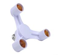 Splitter Socket E27 in PBT al Fuoco Splitter Socket E27 in PBT | Trasforma 1 presa in 3, aumenta per luminosità, per ideale per angoli bui, montaggio veloce, design compatto