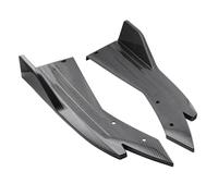 Splitter Spoiler Paraurti 2 Pezzi Diffusore Paraurti Posteriore Per Auto Universale Gonna Laterale Per Auto Splitter Per Labbro Protezione Canard Striscia Paraurti Anteriore(Carbon black)