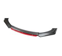 Splitter Spoiler Paraurti Anteriore Labbro Lato Splitter Diffusore Body Kit Spoiler Guardie Per A3 Per A4 Per A5 Per A6 Per A7 B7 B8 S6 Quattro 2015-2021(Carbon Look Red)