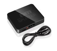 Splitter switch 1x2 compatibile con HDMI 4K, amplificatore video 1 in 2 out