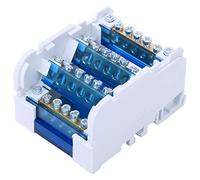 Splitter Trifase a Poli Schneider 407 Scatola di Distribuzione Terminale Din Rail 4 Level Elettricità Monofase Custodia di Giunzione con Coperchio Trasparente