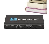 Splitter TV, di visualizzazione multipla | Adattatore multidisplay 4K 4 in 1 per home theater, videogiochi, streaming live e sicuro