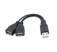 Splitter USB 2 ingressi 1 uscita,Splitter USB 1 ingresso 2 uscite,Cavo a Y ad alta velocità Splitter per porta USB Splitter a Y USB | Cavo sdoppiatore USB ad alta velocità, da USB femmina a USB maschi