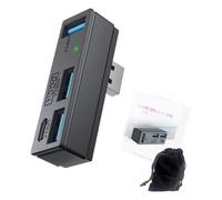 Splitter USB 3.0 ad alta velocità USB C e 3 porte USB A | USB C e 3 porte USB A consentono la connessione di più dispositivi per PC e laptop, velocità veloce per il gioco, plug play