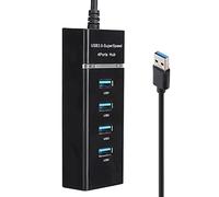Splitter USB 3.0 HSB Splitter Adattabile4 Porte USB AdaptendUB, da 1 A 4 USB 3.0 HUB M A Fem USB Extender A Cable Splitter per PC Laptop