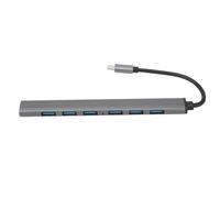 Splitter USB 3.0 per laptop con sette porte, extender USB compatto con protezione da cortocircuito, hub USB C con trasmissione ad alta velocità e