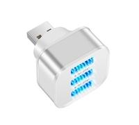 Splitter USB 3 porte HUB USB 2.0 Espansore di ricarica rapida Estensore USB for auto con interfaccia multipla,Distribuzione intelligente dell'energia(Silver)