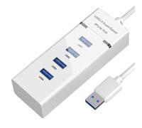 Splitter USB, adattatore multiporta per unità flash, cavo di prolunga USB, adattatore per presa USB, caricatore per porta desktop con velocità di trasferimento dati veloce, porte di ricarica per