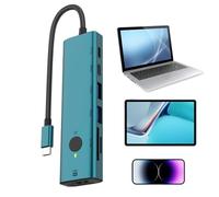 Splitter USB - Adattatore USB 3.0, splitter portatile a 7 porte con funzione Sleep Screen, trasferimento 4K 5 Gbps per PC desktop e laptop monitor