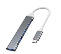 Splitter USB-alta Velocità A 4 Porte | Adattatore Multiport Compatto Hub USB | Trasferimento Di Dati Rapidi | Espansore USB Per Uso Desktop O Laptop | Hub USB Per Casa, Ufficio O Installazione Di Viag