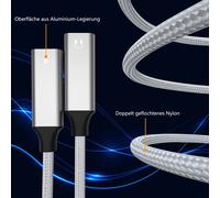 Splitter USB-C doppio per le tue esigenze audio, adattatore super compatibile che garantisce una trasmissione del suono di alta qualità e una