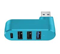 Splitter USB: hub USB a 4 porte, espansore USB 3.0 | Stazione adattatore USB ruotabile, splitter multiporta USB per laptop, desktop, auto, hub USB per trasferimento dati e ricarica rapidi