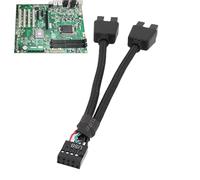 Splitter USB per scheda madre - 9 pin - Cavo splitter di intestazione - adattatore di espansione | collegamento a filo intrecciato per PC desktop - build, cavo affidabile per l'ufficio - Internet