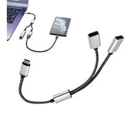Splitter USB-Port - Ladegerät Split-Adapter | 2-in-1 -Adapter Verteiler für, Kamera, Auto, Desktop, Zuhause & Reise