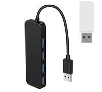 Splitter USB - Splitter da USB a porte multiple | Splitter dati e alimentazione USB, porte USB multiple per laptop | Dati di espansione USB multifunzione applicabili a PC, laptop, unità flash USB