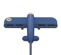 Splitter USB uno per quattro hub docking, USB 2.0 Expander hub dati a 4 porte multifunzione Extender (colore: blu)