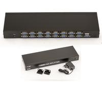 KALEA-INFORMATIQUE Splitter Video VGA di Tipo Splitter Che duplica in Modo identico 1 Sorgente di Ingresso a 16 uscite simultanee. Larghezza di Banda 350 MHz