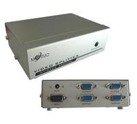 KALEA-INFORMATIQUE Splitter video di tipo VGA che duplica 1 sorgente di ingresso a 4 uscite simultanee. Larghezza di banda 250MHz