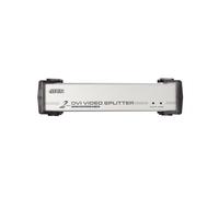 Splitter DVI/Audio 2-porte - DVI - 2x DVI-I - 1920 x 1200 Pixel - Nero - Argento - Metallo - Full HD
