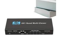 Splitter Video per Laptop Display Digitale Multi-Schermo 4-in-1 Senza | Switcher Quad-Schermo per Home Theater, Sala Conferenze, Live Streaming, Monitoraggio di Sicurezza