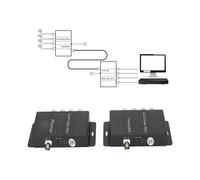 Splitter Video un 4 Canali, Multiplexer Video CCTV un 4 Canali, Splitter Video con Processore Quadruplo un Colori Analogico