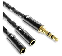 Splitty audio splitter cuffie 3,5mm, Hi-Fi, Nylon, compatibile Apple Samsung