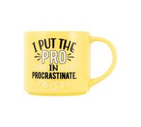 Splosh - Tazze Cheeky | Tazza da caffè divertente con detti e messaggi umoristici | idee regalo uniche per lei e per lui | amanti del caffè e del tè | 435 ml (435 ml, I Put The Pro in Procrastinate)