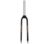 splumzer 1-1/8 "26/27.5/29" in Lega di Alluminio Freno A Disco Rigido MTB Forcella, 28.6mm Threadless Tubo Dritto Superleggero Mountain Bike Forcelle Anteriori (Rosso, 27.5 Pollici)