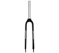 splumzer 1-1/8 "26/27.5/29" in Lega di Alluminio Freno A Disco Rigido MTB Forcella, 28.6mm Threadless Tubo Dritto Superleggero Mountain Bike Forcelle Anteriori (Nero, 27.5 Pollici)