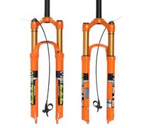 splumzer【EU Stock 26 27.5 29 Pollici MTB Forcella Ammortizzata per Bici 120mm Pressione dell'Aria da Viaggio Ammortizzatore Forcella Anteriore (Remote Lockout, 29 Pollici)