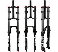 splumzer【EU Stock Bike Suspension Fork 26/27.5/29"per Mountain Bike, DH Air Doppia Spalla in Downhill Ammortizzatore Ammortizzatore Ultralight Bicicletta Ammortizzatore Rebound (Nero, 29 Pollici)
