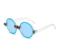 SPOAVGYZ Retro Gothic Skull Sunglasses Fashion Party Halloween Luxury Crystal Punk Sunglasses Men Women Unique Decoration Glasses
