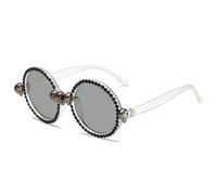 SPOAVGYZ Retro Gothic Skull Sunglasses Fashion Party Halloween Luxury Crystal Punk Sunglasses Men Women Unique Decoration Glasses