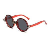 SPOAVGYZ Retro Gothic Skull Sunglasses Fashion Party Halloween Luxury Crystal Punk Sunglasses Men Women Unique Decoration Glasses