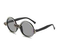SPOAVGYZ Retro Gothic Skull Sunglasses Fashion Party Halloween Luxury Crystal Punk Sunglasses Men Women Unique Decoration Glasses