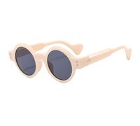 SPOAVGYZ Trend Leopard Round Sunglasses Donna Black Rivets Circle Men Sunglasses Vintage Green Shades UV400, C4, Unit size