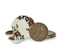 Spode Creatures of Curiosity - Servizio di piatti in porcellana fine con oro 22 kt, 12 pezzi