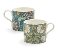 Portmeirion Home & Gifts Spode Morris & Co - Set di 2 tazze con motivo Pimpernel e alghe