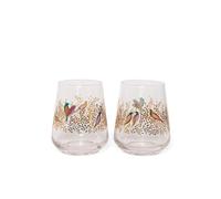 Spode SM-in-4 Sara Miller London Chelsea - Bicchiere in vetro, trasparente, capacità 0,4 litri, confezione da 2