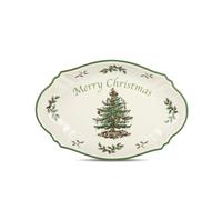 Spode Albero di Natale Merry Christmas Tree Vassoio (verde)