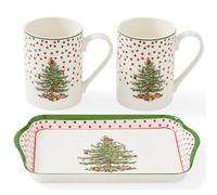 Spode X0011859144 Set di Tazze e vassoi, Porcellana