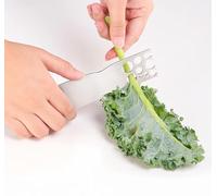 Spogliarello in acciaio inox per erbe aromatiche, leoseLeaf Kale, Chard, Collard Greens Kale Razor and Kitchen Herb Stripper...