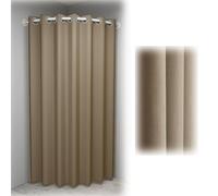 Spogliatoio angolare da parete con tende oscuranti divisorio per la privacy per centri commerciali e uso domestico, include asta per tenda da 90 cm ed elegante design marrone