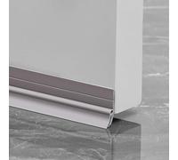 Spogliatoio per porte in PVC per controllo del flusso d'aria e del rumore, per un isolamento ottimale sotto le porte (grigio)