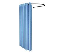 Spogliatoio portatile con tenda e ganci, divisorio temporaneo fai da te per attività ed eventi all'aperto in ufficio